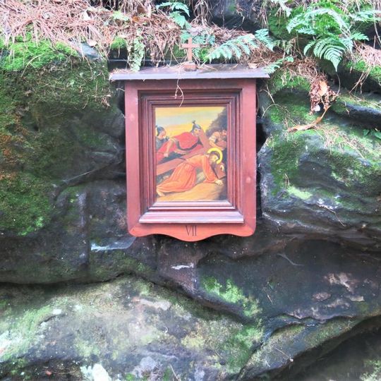 Obrázek VII. zastavení křížové cesty v areálu Bratrského oltáře