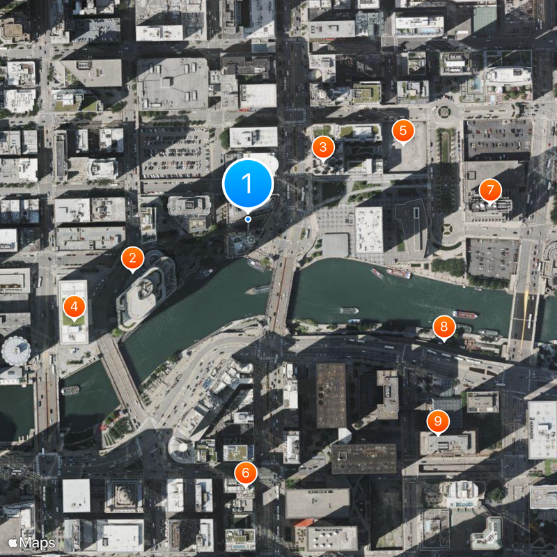 Wrigley Building Map