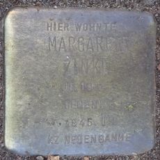 Stolperstein en memoria de Margarete Zinke