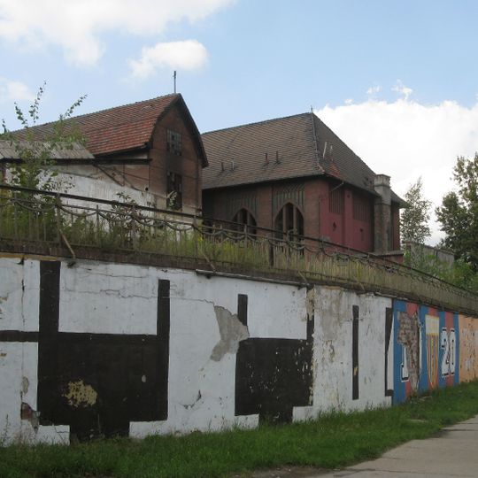 Mur oporowy kopalni Rozbark