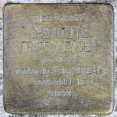 Stolperstein en memoria de Charlotte Friedlaender