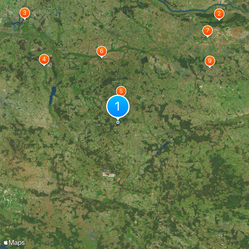 Województwo łódzkie Mapa
