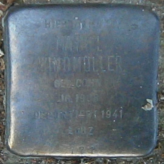 Stolperstein dedicated to Mathel Windmüller