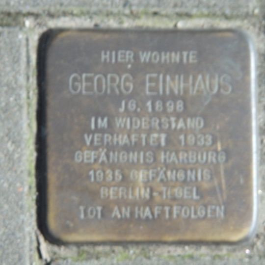 Stolperstein en memoria de Georg Einhaus