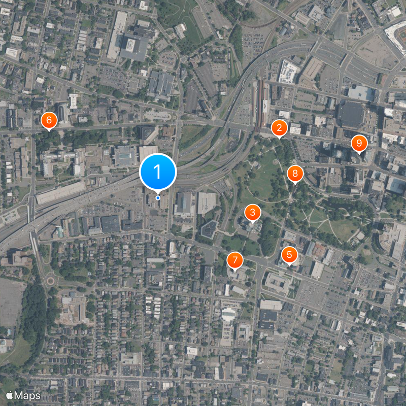 Hartford Courant Map