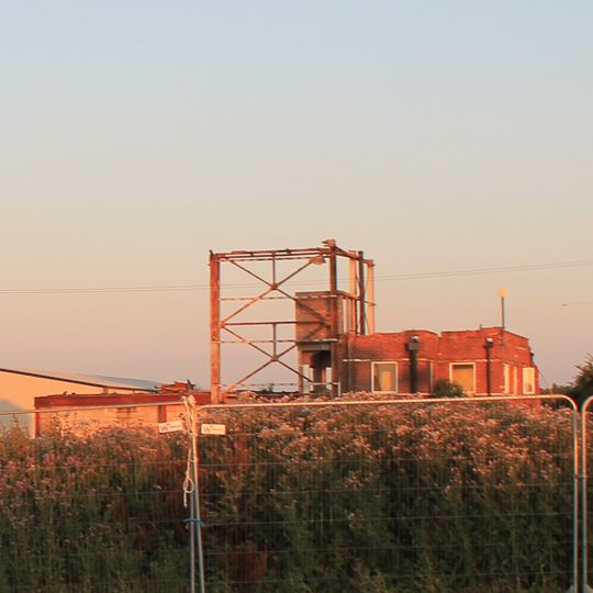 Two Storey Pillbox Inside Hangar At Grid Ref. Sk 61541 36022