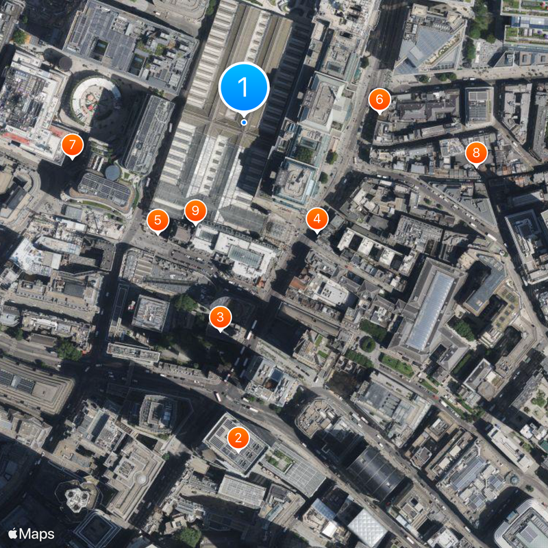Liverpool Street station Map