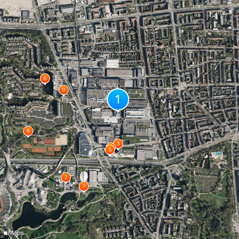 BMW plant Munich Map