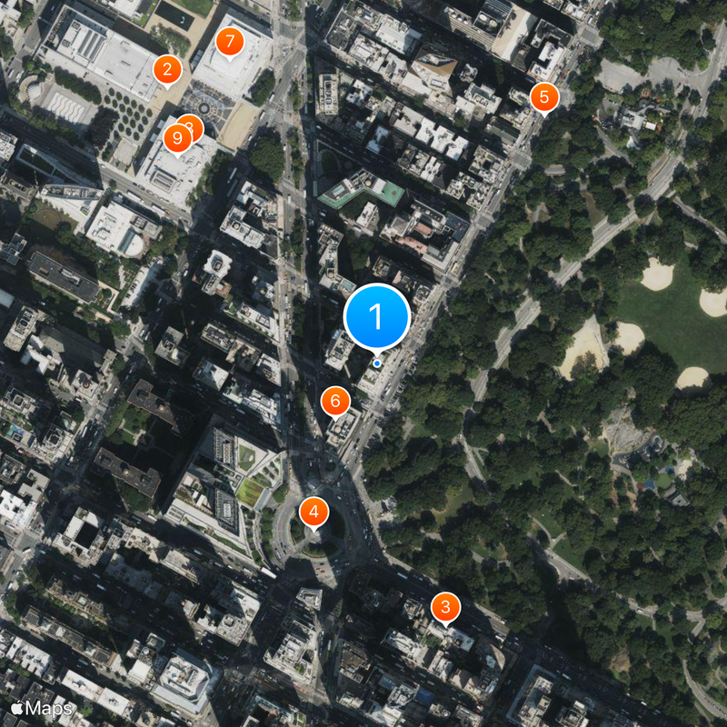 15 Central Park West Carte