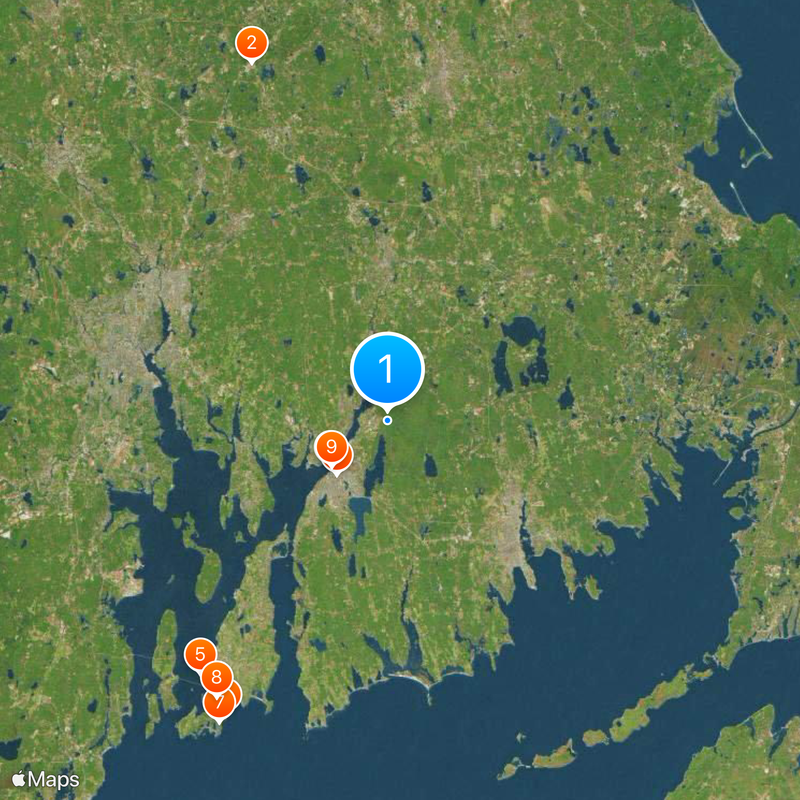 Condado de Bristol Mapa