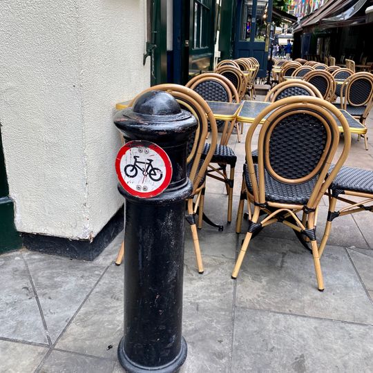 Bollard On South West Corner Of Junction With Trebeck Street