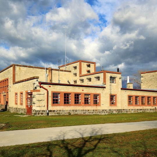 Wasserbau/Schifffahrt, Werkstättengebäude der Hafenanlage Bad Deutsch Altenburg