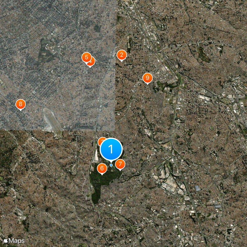 São Paulo Zoo Kaart