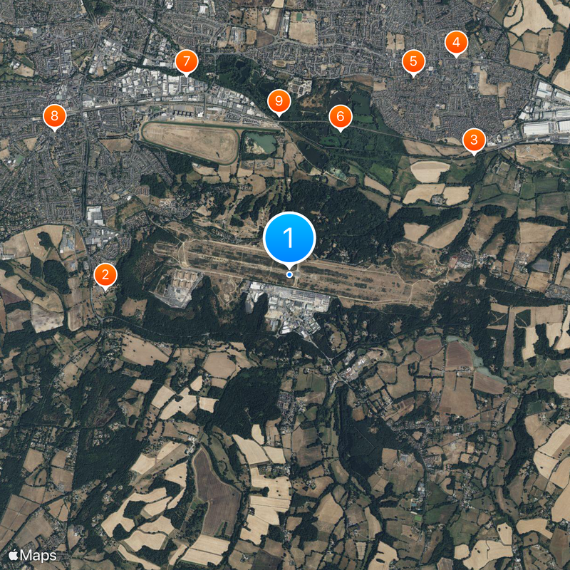 Royal Air Force Station Greenham Common Map