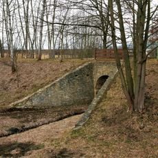 Most koněspřežné dráhy přes Velešínský potok v Holkově