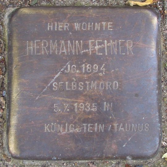 Stolperstein en memoria de Hermann Feiner