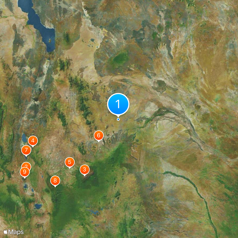 Geography of Kenya Map