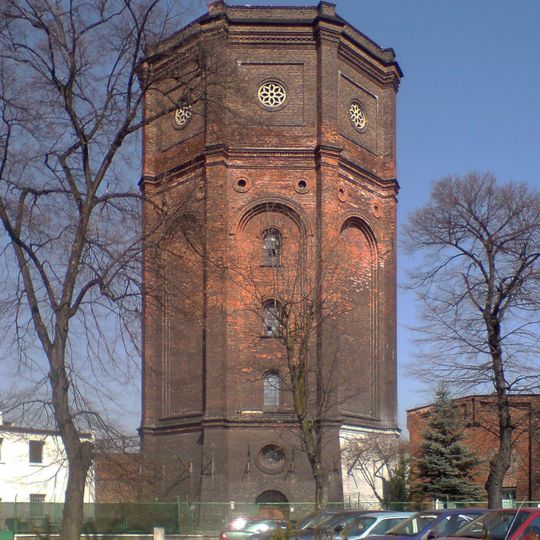 Water tower at 1 Maja Street in Racibórz