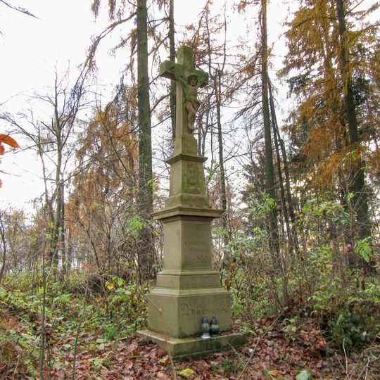 Křížová cesta u Jedlí - kříž na konci cesty