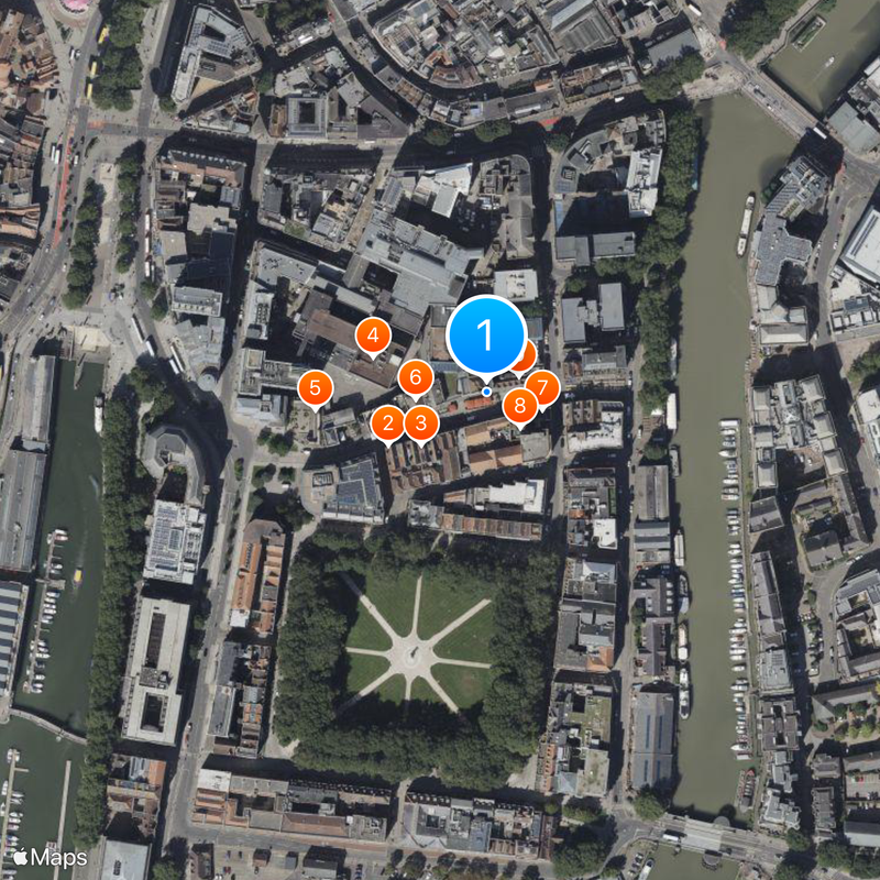 Bristol Old Vic Mapa