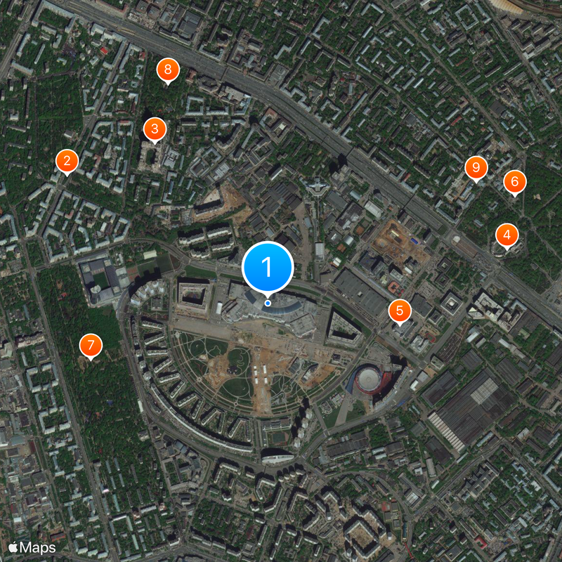 Aviapark Map