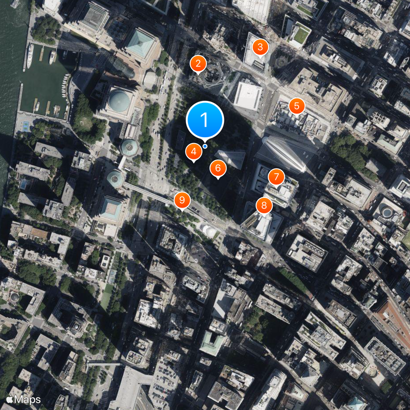 World Trade Center site Map