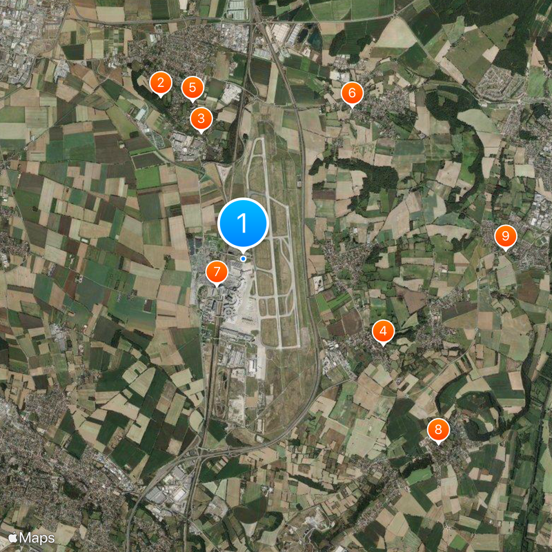Lyon–Saint-Exupéry Airport Map
