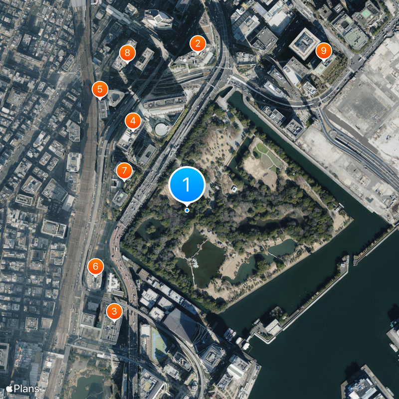 Jardin Hama-Rikyū Carte