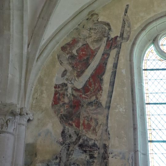 Saint Christophe, Christ entre les deux larrons