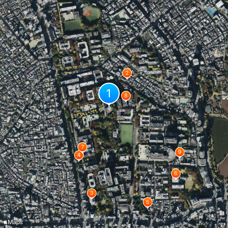 University of Tokyo Map