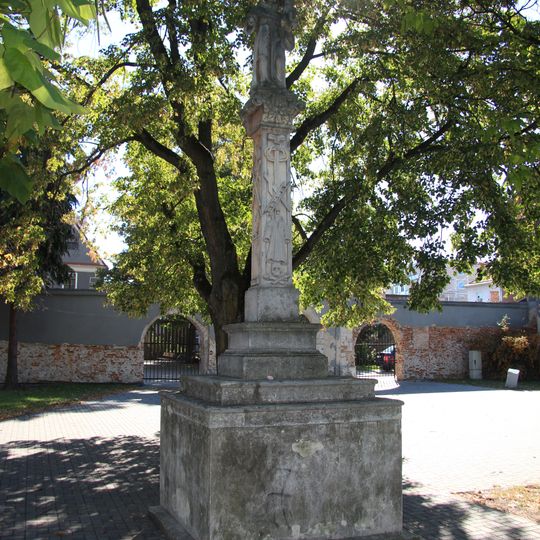 Socha sv. Antona Pad. na stĺpe, socha