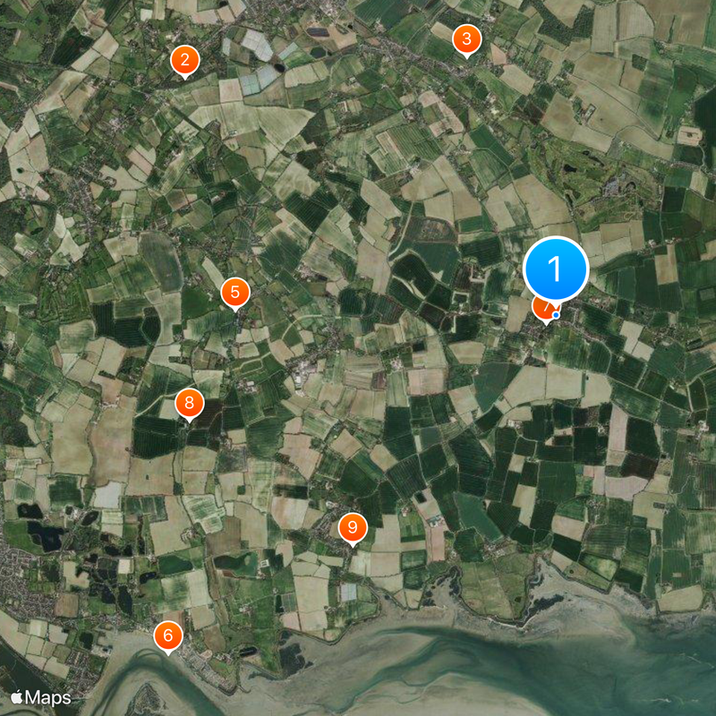 Tolleshunt D'Arcy Map