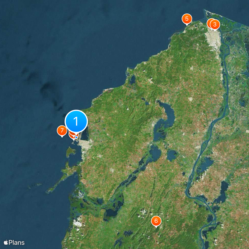 Château de San Felipe de Barajas Carte