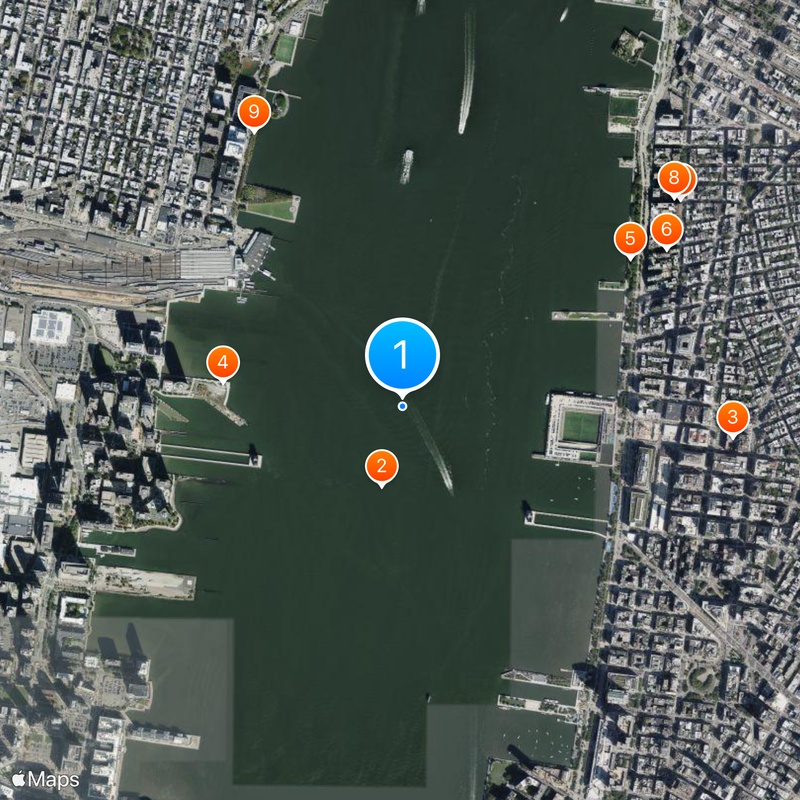Uptown Hudson Tubes Map