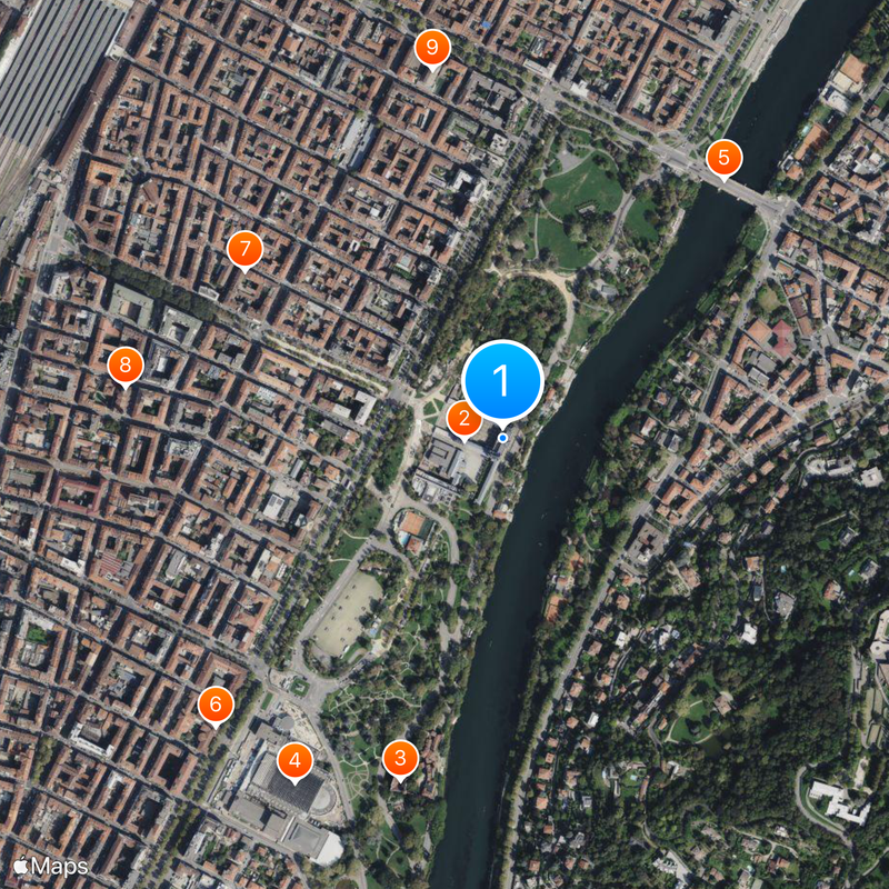 Castello del Valentino Kaart