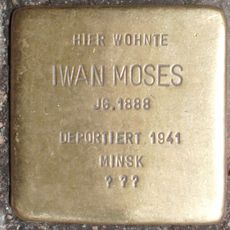 Stolperstein dedicated to Iwan Moses