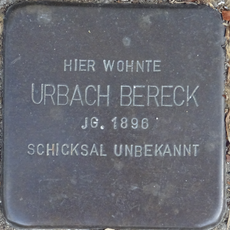 Stolperstein dedicated to Urbach Bereck