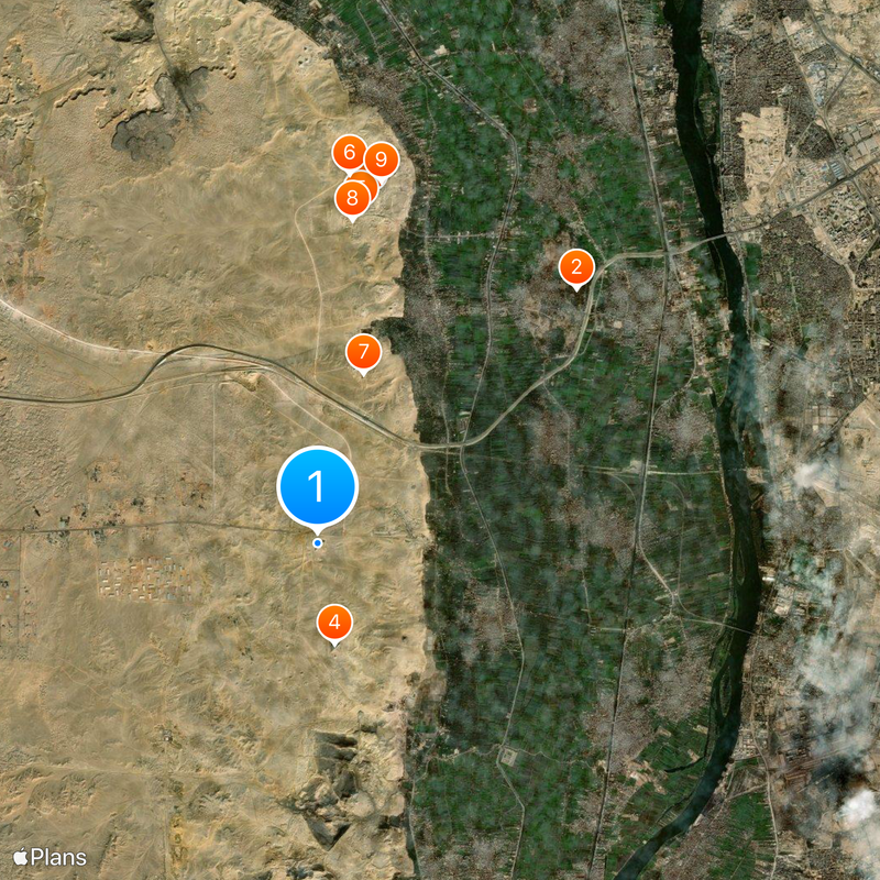 Pirâmide Vermelha Mapa
