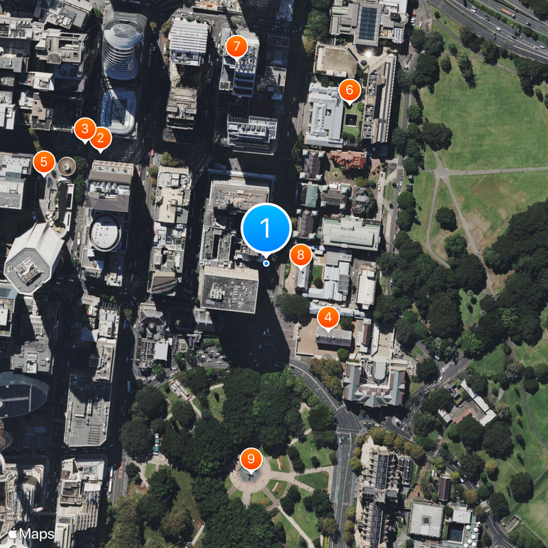 Supreme Court of New South Wales Map