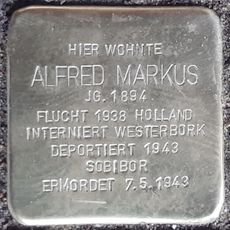 Stolperstein en memoria de Alfred Markus
