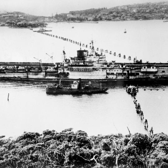 Sydney Harbour anti-submarine boom net