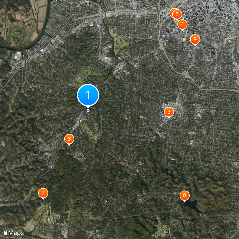 Belle Meade Plantation Map