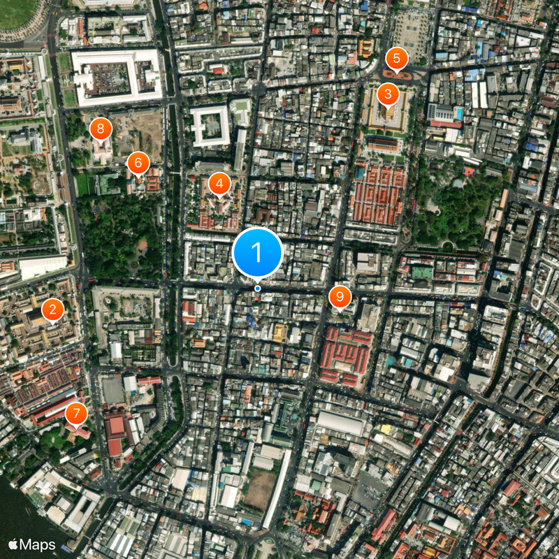 Charoen Krung Road Map