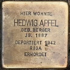 Hedwig Apfel geb. Berger