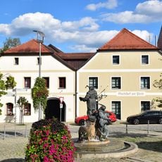 Ehemaliger Brauerei-Gasthof zum Rößl, heute Gasthaus Zur Post, Sitz des Postamtes 1852–1900