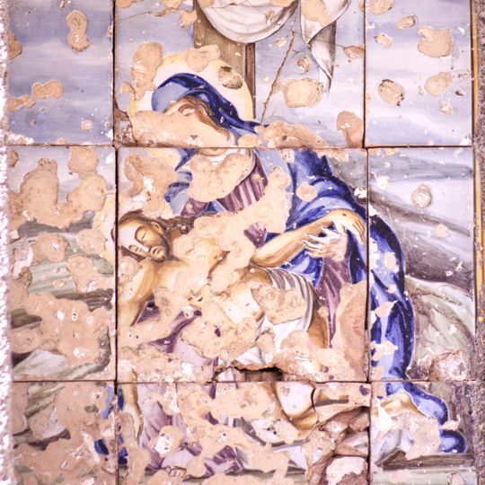 Ceramic panel of Our Lady of Sorrows