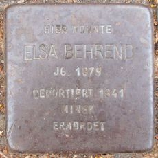 Stolperstein dedicated to Elsa Behrend