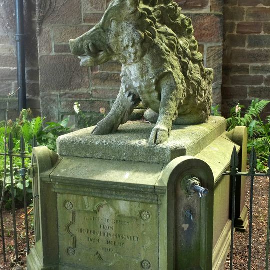 Drinking Fountain With Statue
