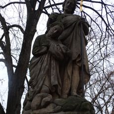 Statue of the baptism of Jesus Christ