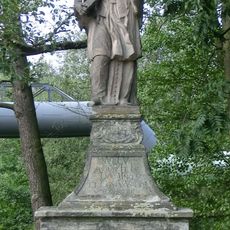 Statue of Saint John of Nepomuk near the bridge in Sokolov